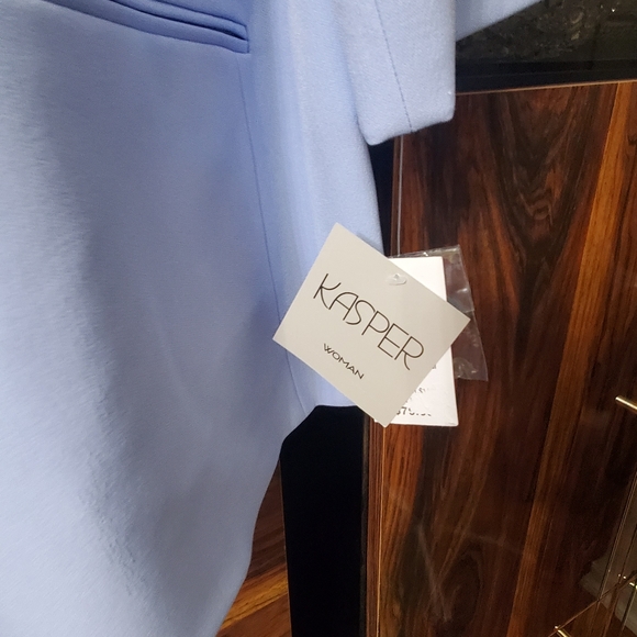 NWT Kasper Woman Light Blue Color Jacket; Lined; Szs 18W & 20W; $55 Each. - Picture 11 of 13